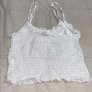 White cropped shirt from Pacsun